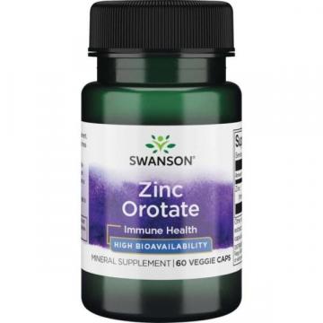 Supliment alimentar Swanson Zinc Orotate - 60 capsule