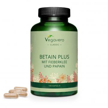 Supliment alimentar Vegavero Betain Plus 500 mg, 180 capsule