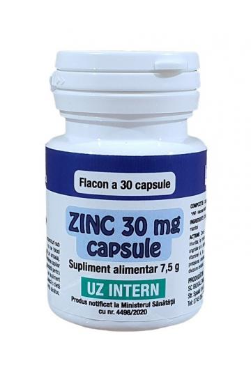 Supliment alimentar Zinc 30 mg - 30 capsule