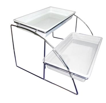 Suport expunere cu 2 niveluri Ilsa, inox, 56,5x52,5xh32,5cm