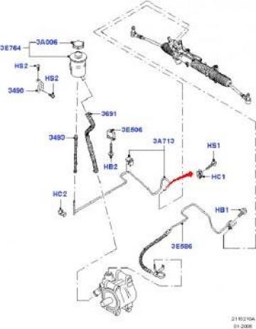 Suport furtun servodirectie Ford 1385119