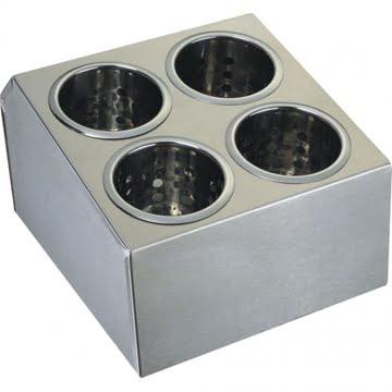 Suport inox pentru 4 cosuri depozitare tacamuri