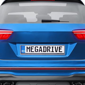 Suport numar inmatriculare Mega Drive Carbon set 2 buc.