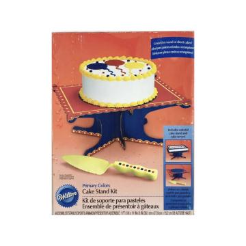 Suport tort Culori Primare cu spatula inclusa - Wilton