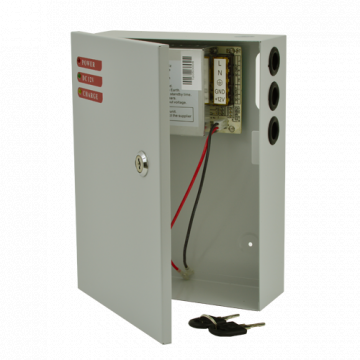 Sursa de alimentare 12V, 5A, back-up in cabinet metalic