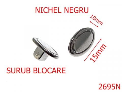 Surub blocare 15x10 mm nichel negru X21 2695N