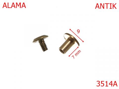Surub curea 7 mm antic L42 3514A