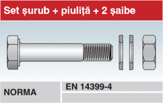 Surub de inalta rezistenta - DIN 6914 (SR EN 14399)