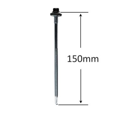 Surub panou sandwich 150mm zincat - 100buc/cutie