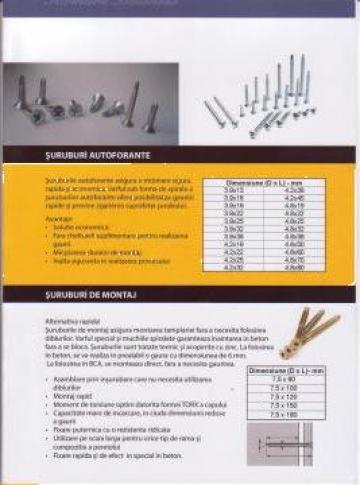 Suruburi autoforante si de montaj