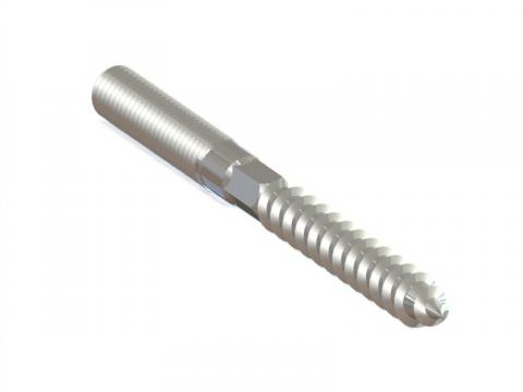 Suruburi cu filet dublu M10x100mm