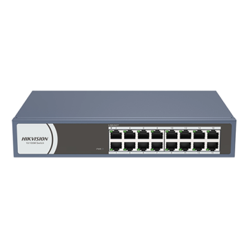 Switch 16 porturi 10 100 Mbps RJ45 - Hikvision DS-3E0116R-O