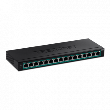Switch 16 porturi Gigabit PoE PoE+ 123W - TRENDnet TPE-TG160