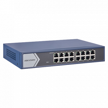 Switch 16 porturi Gigabit, Smart Management - Hikvision DS-3