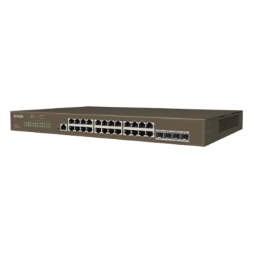 Switch 24 porturi Gigabit, 4 porturi SFP Gigabit, Management