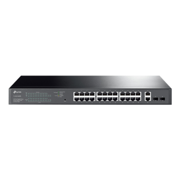 Switch 24 porturi PoE+ Gigabit, 2 porturi RJ45 Gigabit