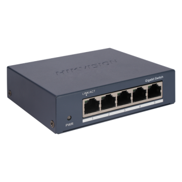 Switch 5 porturi Gigabit - Hikvision DS-3E0505-O