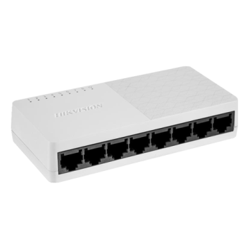Switch 8 porturi 10 100 1000 Mbps RJ45 - Hikvision DS-3E0508