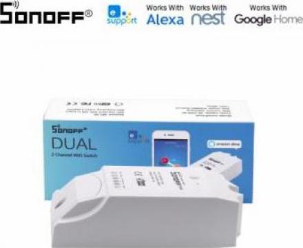 Switch inteligent 2 canale WiFi Sonoff Dual