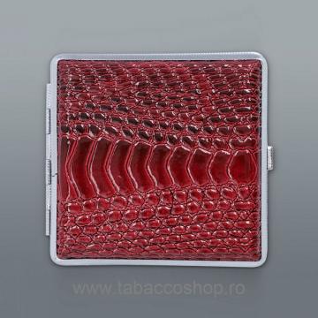 Tabachera metalica J&Y Red pentru 20 tigari (5-9041)