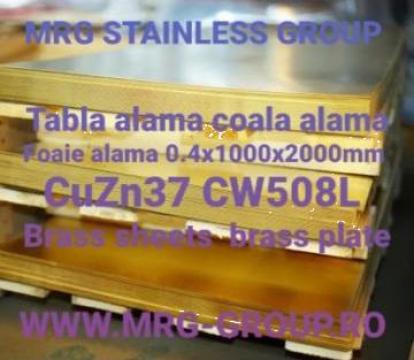 Tabla alama 0.4mm, coala foaie alama brass sheet aluminiu