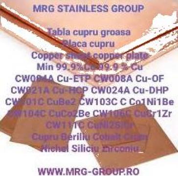 Tabla cupru 20mm placa cupru Copper plate 20mm copper sheet