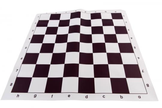 Tabla de sah din vinil crem negru