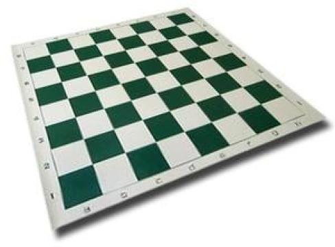 Tabla de sah din vinil verde
