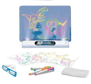 Tabla magica de desenat cu desene 3D Magic Drawing Board