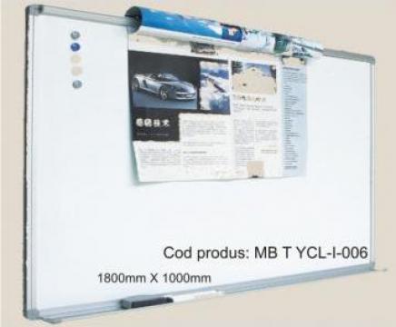 Tabla scolara magnetica alba ceramica (Whiteboard)