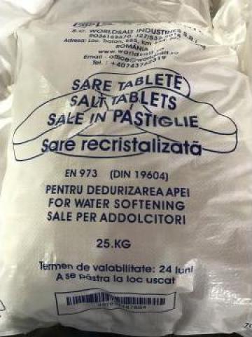 Tablete din sare recristalizata pentru dedurizarea apei