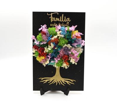 Tablou decorat licheni stabilizati si plante / flori uscate