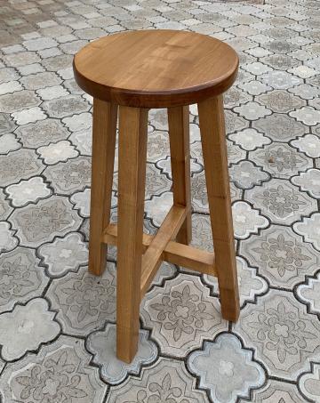 Taburet/scaun de bar - lemn masiv - pub-bistro