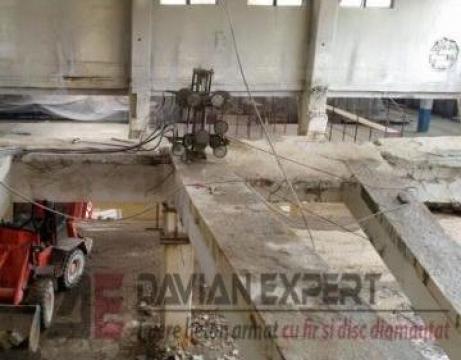 Taiere grinzi din beton cu fir diamantat