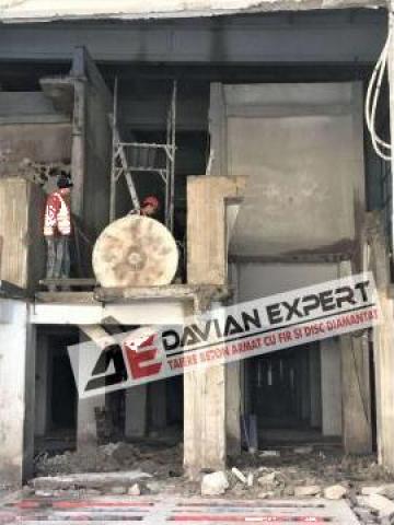 Taiere grinzi si stalpi din beton cu disc diamantat