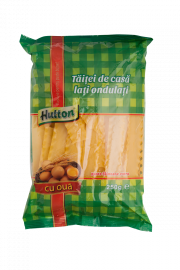 Taitei lati ondulati cu 2 oua, 250g Hutton