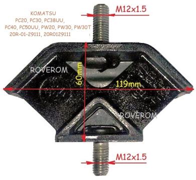Tampon motor Komatsu PC20, PC30, PC40, PC50, PW20, PW30
