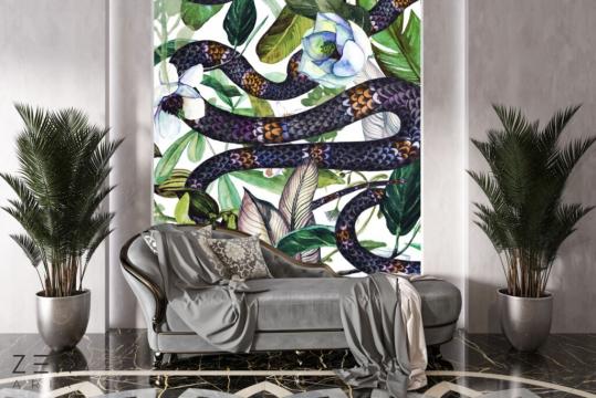 Tapet Floral Snake