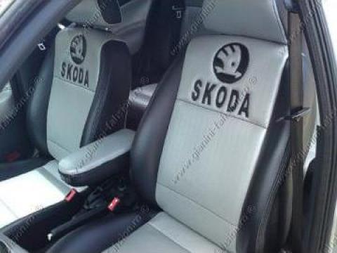 Tapiterie din piele naturala Skoda Octavia