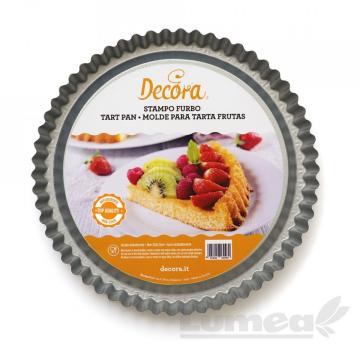 Tava de copt rotunda din metal antiaderent, 24x3cm - Decora