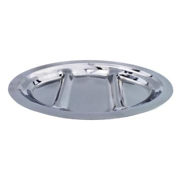 Tava ovala divizata 35 cm inox