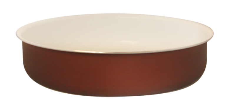 Tava rotunda Tango 28cm cu invelis ceramic antiaderent, maro