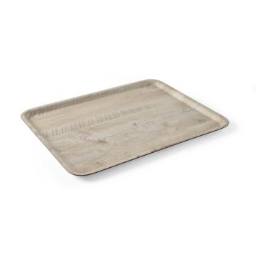 Tava servire 37x53 cm, din melamina cu aspect de lemn stejar