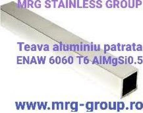 Teava aluminiu patrata 25x25x2mm