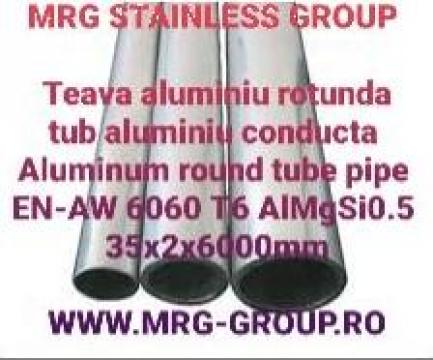 Teava aluminiu rotunda 35x2mm conducta aluminiu tub aluminiu