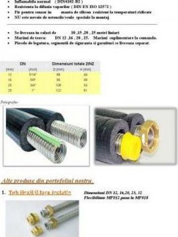 Teava inox flexibila si accesorii