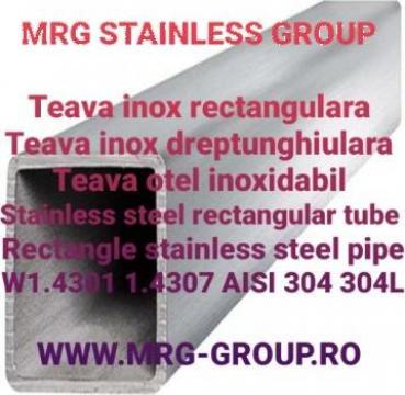 Teava inox rectangulara 100x50x3mm