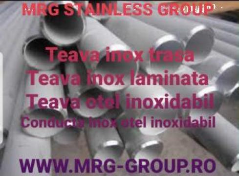 Teava inox trasa 21.3x2.6mm laminata bara gaurita inoxidabil