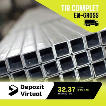 Teava patrata Angro 80x80x3 minim 20 tone