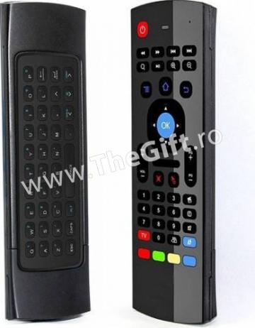 Telecomanda Smart TV, 3D Airmouse si tastatura Wireless